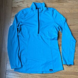 Patagonia Aqua Blue Midweight Quarter-Zip Pullover